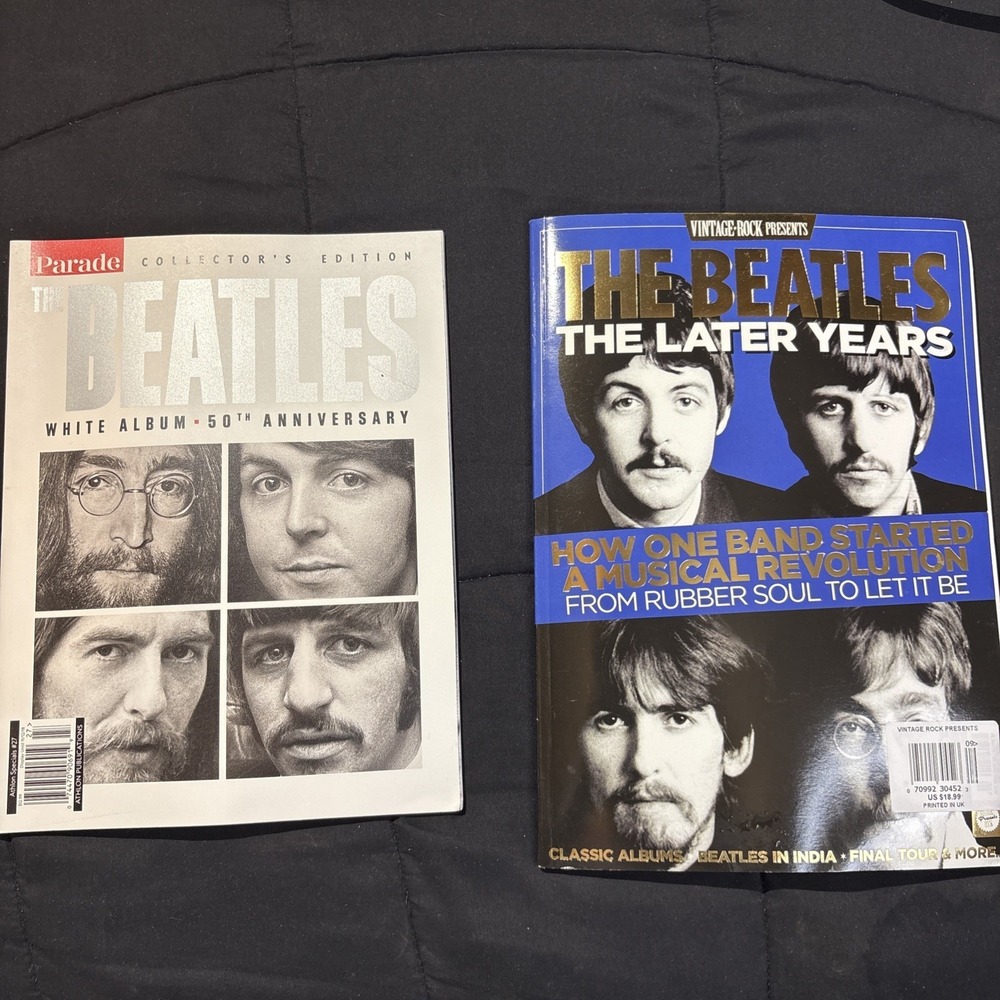 Lot Of 2 Beatles Magazines Parade Collectors  Edition And Vintage Rock